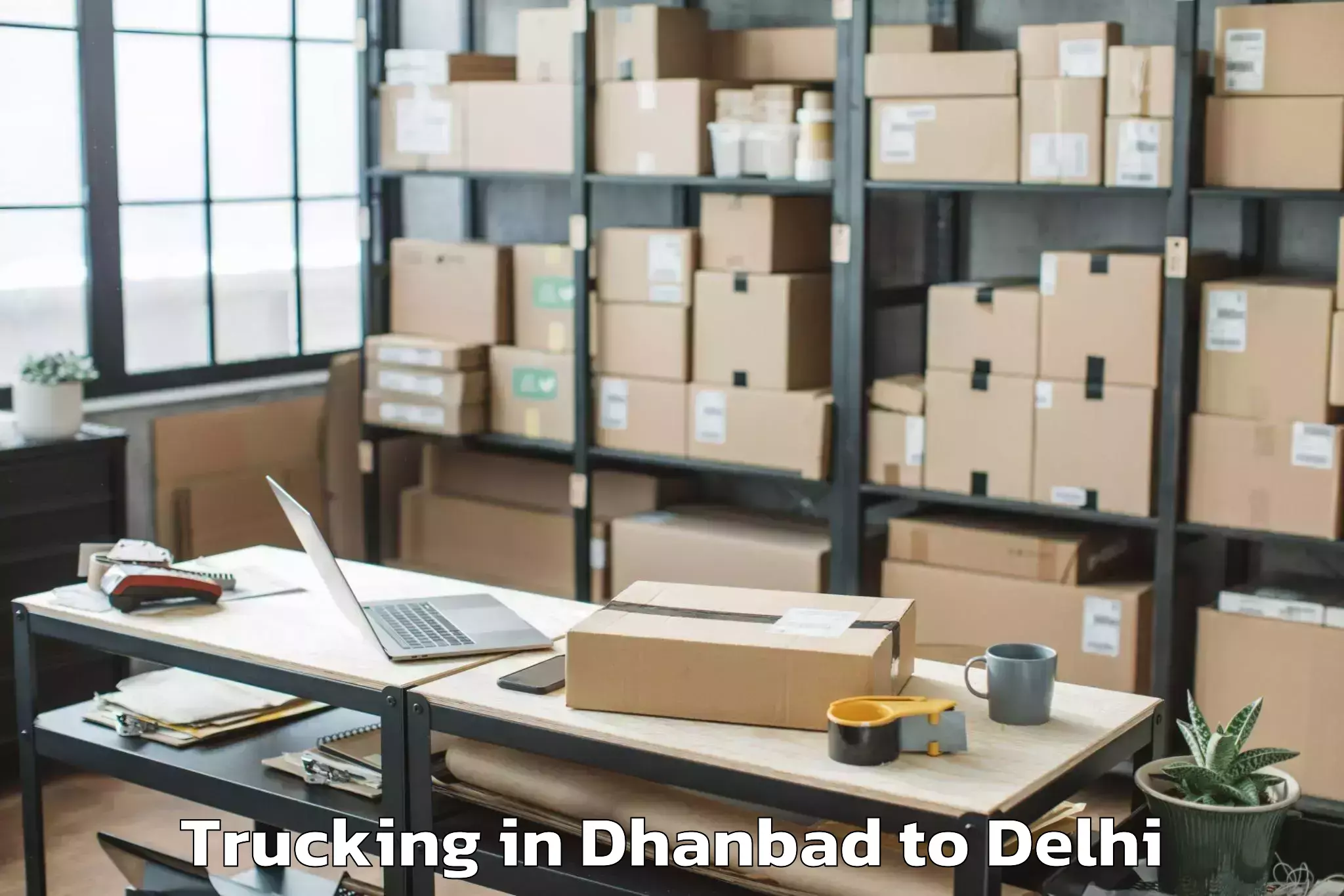 Leading Dhanbad to Pitampura Trucking Provider